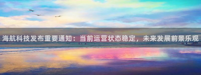 海航科技发布重要通知：当前运营状态稳定，未来发展前景乐观