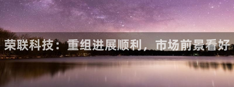 荣联科技：重组进展顺利，市场前景看好